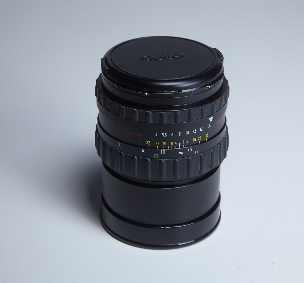 Used: 120mm Makro-Planar PQS (Zeiss) macro lens for Rolleiflex Hy6 and
